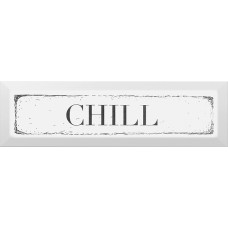 Декор 8,5х28,5 Chill черный